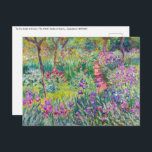 Claude Monet - The Iris Garden at Giverny Postcard<br><div class="desc">The Iris Garden at Giverny / The Artist's Garden at Giverny - Claude Monet,  1899-1900</div>