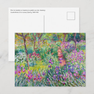 Claude Monet - The Iris Garden at Giverny Postcard