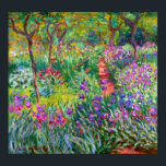 Claude Monet: The Iris Garden at Giverny Poster<br><div class="desc">A colourful classic poster featuring the iris garden at Giverny,  painted by the French impressionist painter Claude Monet.</div>