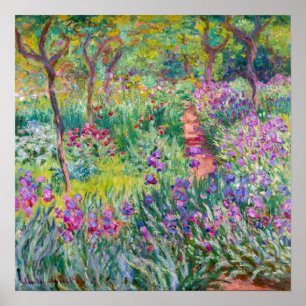 Claude Monet - The Iris Garden at Giverny Poster