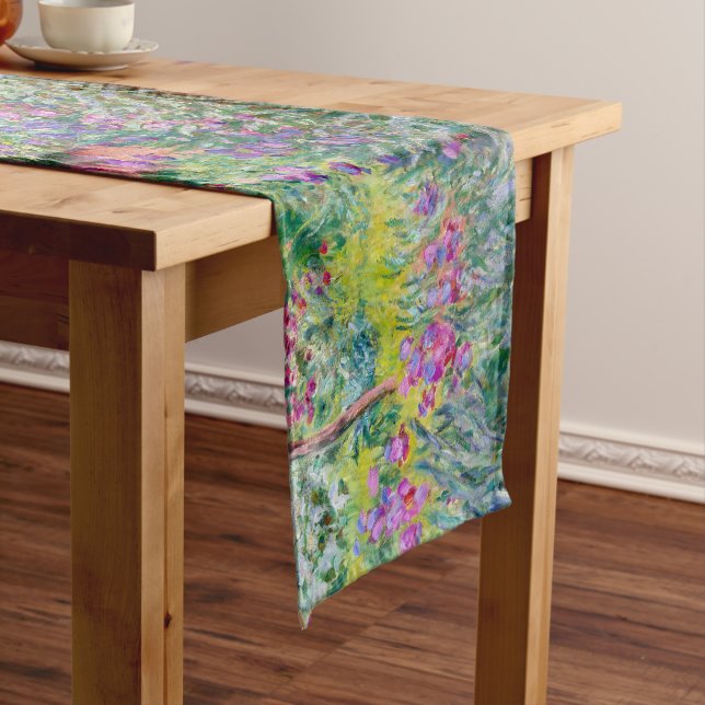 Claude Monet - The Iris Garden at Giverny Short Table Runner (In Situ)