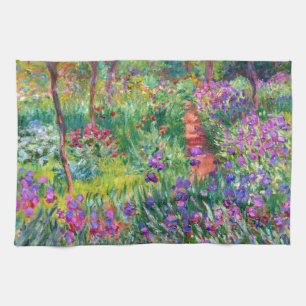 Claude Monet: The Iris Garden at Giverny Tea Towel