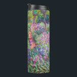 Claude Monet - The Iris Garden at Giverny Thermal Tumbler<br><div class="desc">The Iris Garden at Giverny / The Artist's Garden at Giverny - Claude Monet,  1899-1900</div>