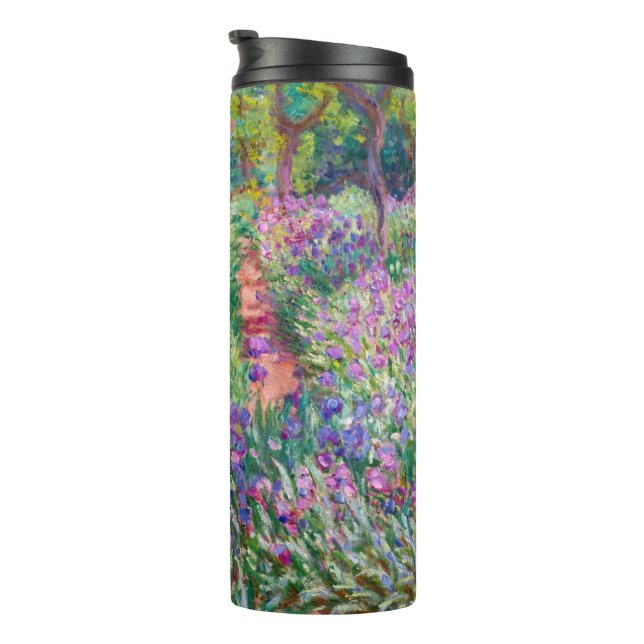 Claude Monet - The Iris Garden at Giverny Thermal Tumbler (Rotated Right)