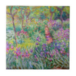 Claude Monet - The Iris Garden at Giverny Tile<br><div class="desc">The Iris Garden at Giverny / The Artist's Garden at Giverny - Claude Monet,  1899-1900</div>