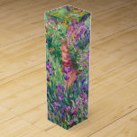 Claude Monet - The Iris Garden at Giverny Wine Box<br><div class="desc">The Iris Garden at Giverny / The Artist's Garden at Giverny - Claude Monet,  1899-1900</div>