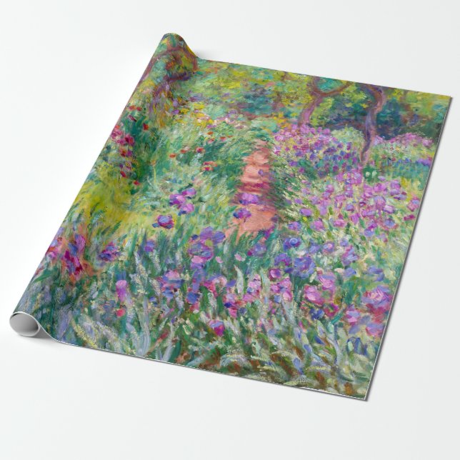 Claude Monet - The Iris Garden at Giverny Wrapping Paper (Unrolled)