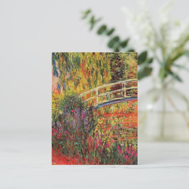 Claude Monet, The Japanese Bridge, Postcard (Standing Front)