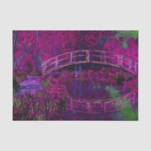 Claude Monet The Japanese Bridge purple Tissue Paper