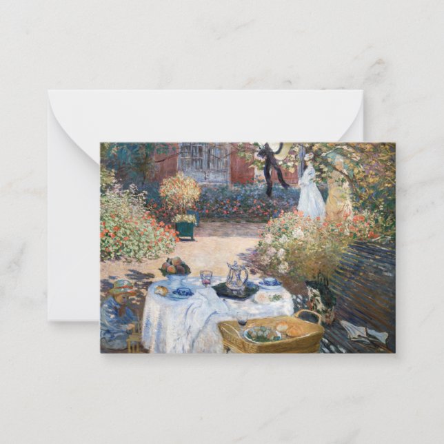 Claude Monet - The Luncheon, decorative panel Card (Front)