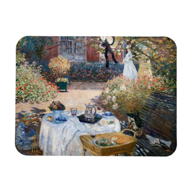 Claude Monet - The Luncheon, decorative panel Magnet (Horizontal)