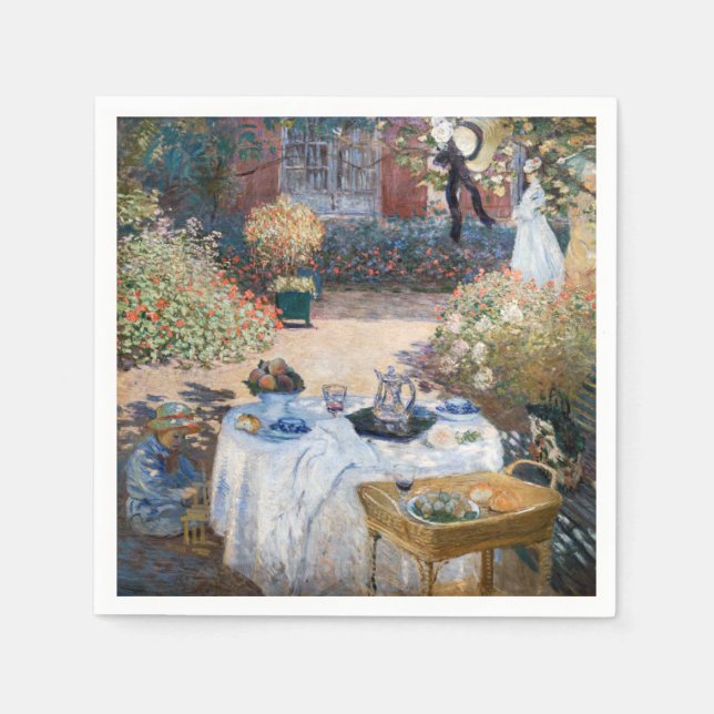 Claude Monet - The Luncheon, decorative panel Napkin (Front)