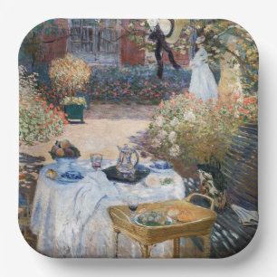 Claude Monet - The Luncheon, decorative panel Paper Plate