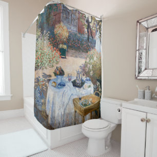 Claude Monet - The Luncheon, decorative panel Shower Curtain