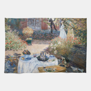 Claude Monet - The Luncheon, decorative panel Tea Towel