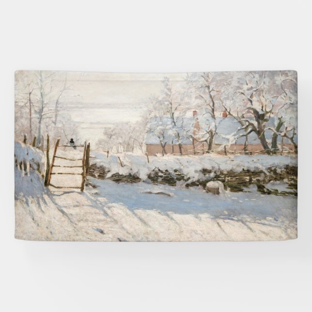 Claude Monet - The Magpie Banner (Horizontal)