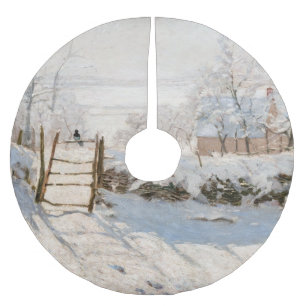 Claude Monet - The Magpie Brushed Polyester Tree Skirt