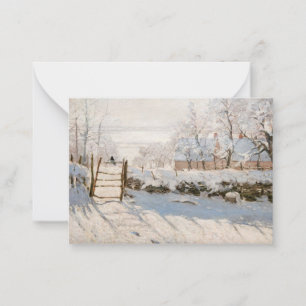 Claude Monet - The Magpie Card