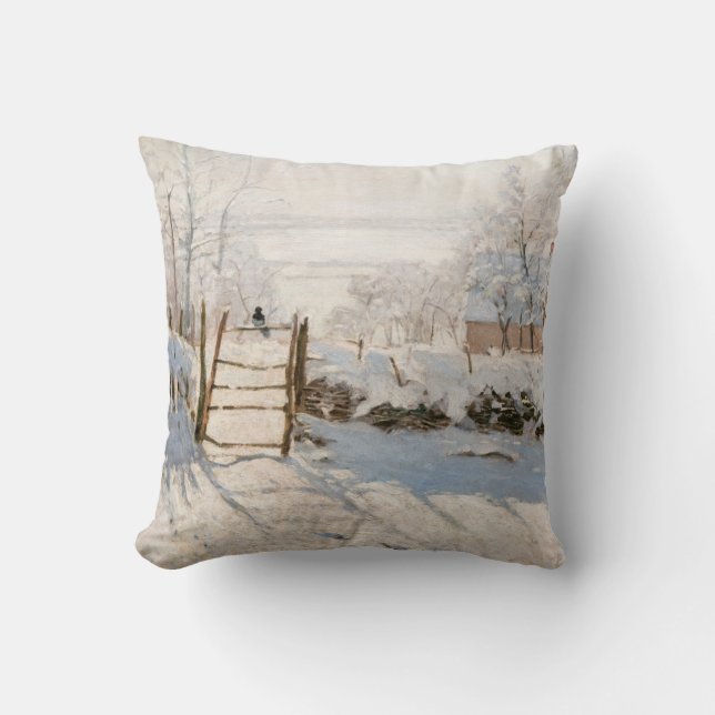 Claude Monet - The Magpie Cushion (Front)
