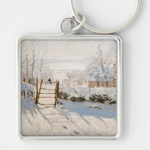 Claude Monet - The Magpie Key Ring