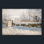 Claude Monet - The Magpie Poster<br><div class="desc">The Magpie / La Pie - Claude Monet,  Oil on Canvas, 1868-1869</div>