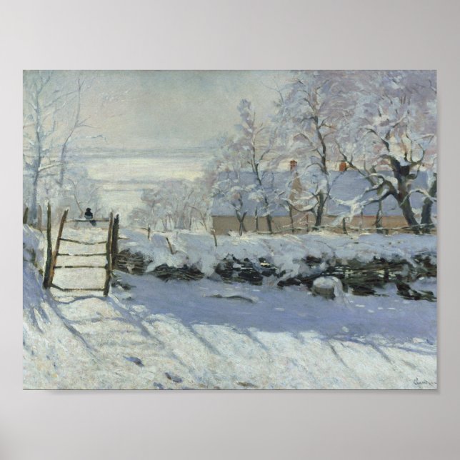 Claude Monet - The Magpie Poster (Front)