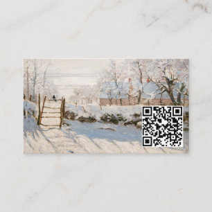 Claude Monet - The Magpie - QR Code Business Card