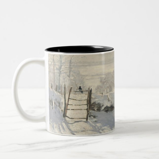 Claude Monet - The Magpie Two-Tone Coffee Mug (Left)