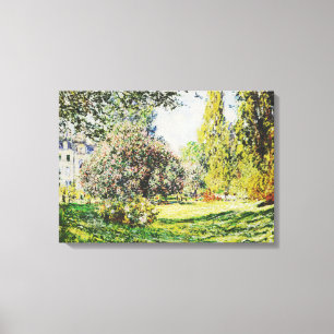Claude Monet - The Park Monceau Canvas Print