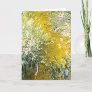 Claude Monet The Path through the Irises Art Card