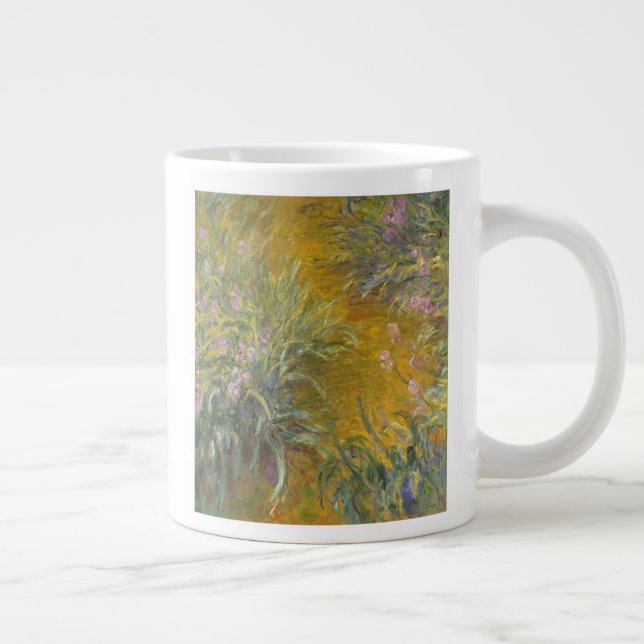 Claude Monet | The Path through the Irises Large Coffee Mug (Right)
