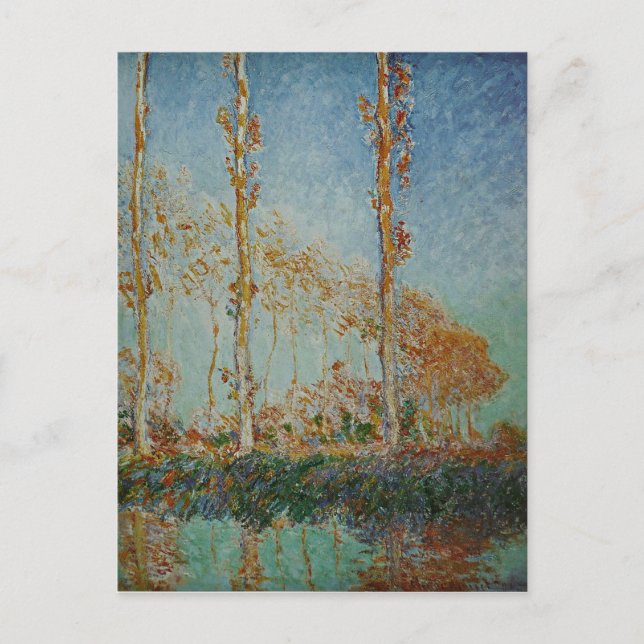 Claude Monet - The Poplars Artwork Postcard (Front)