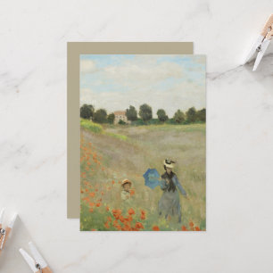 Claude Monet The Poppy Field near Argenteuil Art