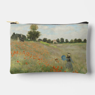 Claude Monet The Poppy Field near Argenteuil Art Accessory Pouch