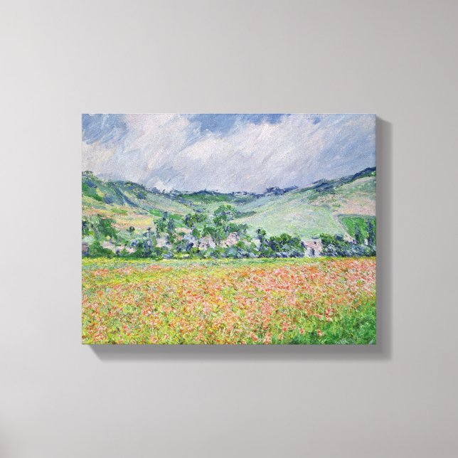 Claude Monet | The Poppy Field near Giverny, 1885 Canvas Print (Front)
