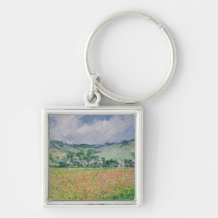 Claude Monet The Poppy Field near Giverny, 1885 Key Ring