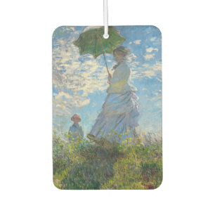 Claude Monet - The Promenade, Woman with a Parasol Car Air Freshener