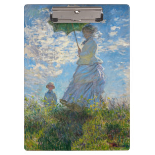 Claude Monet - The Promenade, Woman with a Parasol Clipboard