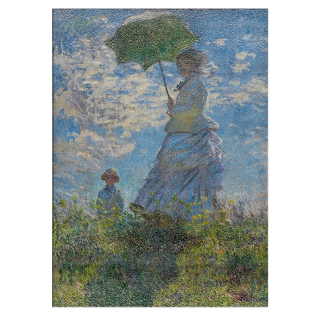 Claude Monet - The Promenade, Woman with a Parasol Cutting Board (Creator Uploaded)
