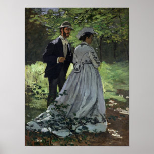 Claude Monet   The Promenaders, Bazille, Camille Poster