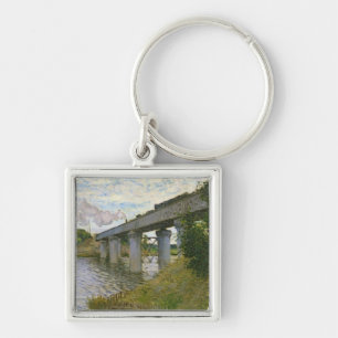 Claude Monet   The Railway Bridge at Argenteuil Key Ring