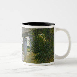 Claude Monet   The Railway Bridge at Argenteuil Two-Tone Coffee Mug