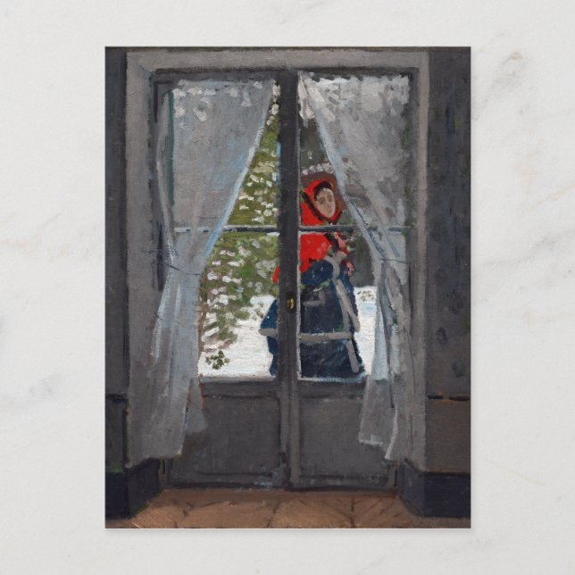 Claude Monet The Red Kerchief Postcard (Front)