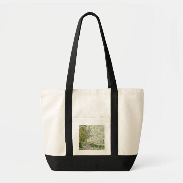 Claude Monet | The Riverbank at Gennevilliers Tote Bag (Front)