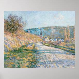 Claude Monet - The Road to Vétheuil Poster