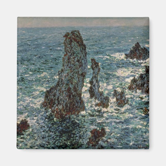 Claude Monet | The Rocks at Belle-Ile, 1886 Magnet (Front)