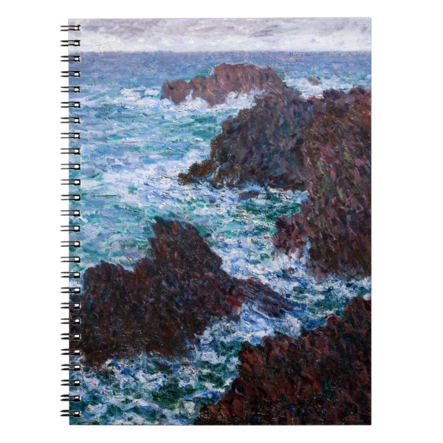 Claude Monet - The Rocks at Belle-Ile, Wild Coast Notebook (Front)