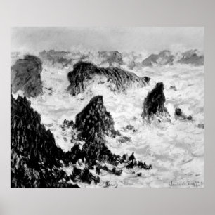 Claude Monet   The Rocks of Belle-Ile, 1886 Poster