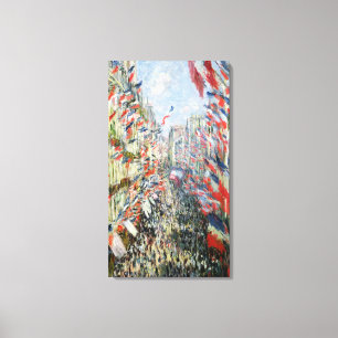 Claude Monet   The Rue Montorgueil, Paris Canvas Print