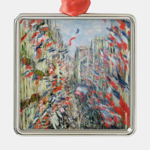 Claude Monet   The Rue Montorgueil, Paris Metal Tree Decoration